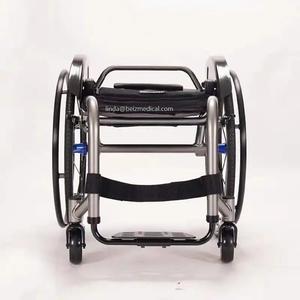 10kgアルミ合金車椅子スポーツ車椅子背もたれプッシュハンドル折りたたみ可能ビッグホイールサイドガードDetachable-BZ-ZJ01 - Product Image 4