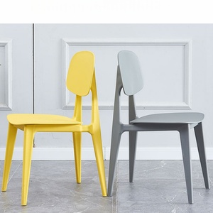 2025 venta al por mayor All PP silla jardín plástico comedor silla colorida resistente plástico silla lateral pequeña - Product Image 4