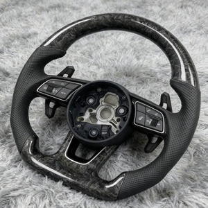 Volante de Fibra de Carbono para <span class=keywords><strong>Audi</strong></span> <span class=keywords><strong>A1</strong></span> C7 C8 B8.5 B9 <span class=keywords><strong>S3</strong></span> S4 S5 S6 S7 S8 R8 TTS TT B8 A4, Venta al por Mayor y al Detal - Product Image 3