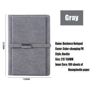 Wholesale PU Leather Souvenir Gift <b>Notepad</b> with Business <b>A5</b> Custom Notebook Logo - Product Image 3