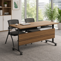Bureau de formation moderne pliable commercial, table de conférence mobile pour l'école, le bureau et la salle de réunion
