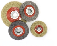 Brosse circulaire industrielle DIY OEM en acier inoxydable de 250 mm/10 pouces pour le polissage et la décarburation