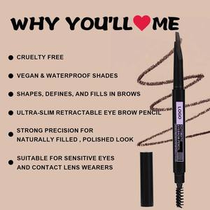 Lápiz de Cejas Automático a Prueba de Agua, Lápiz de Cejas Ultrafino con Punta de Precisión, Maquillaje de Cejas de Larga Duración a Prueba de Manchas para Mujeres - Product Image 3