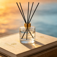 Bouteilles en verre vides de couleur personnalisée 30ml/50ml/80ml/100ml/120ml avec bouchon à vis anti-fuite pour huiles essentielles d'aromathérapie à usage domestique