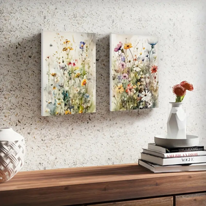 Decorazione casa soggiorno nordico moderno piante fresche acquerello parete arte stampata <span class=keywords><strong>fiori</strong></span> selvatici pittura <span class=keywords><strong>su</strong></span> <span class=keywords><strong>tela</strong></span> - Product Image 4