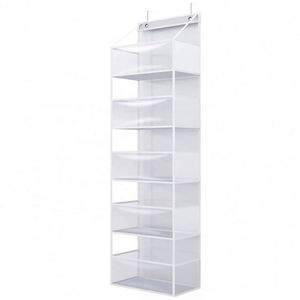 PVC Transparent Hot Sale <b>Baskets</b> Wholesale Low Price Hospital Hotel Nursery Door Crib and Hanging Storage Organizer with Hooks - Product Image 1