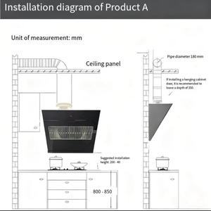 <span class=keywords><strong>Hotte</strong></span> <span class=keywords><strong>aspirante</strong></span> électrique de style européen en acier inoxydable de 600 mm, aspiration supérieure, <span class=keywords><strong>filtre</strong></span> en aluminium pour cuisine d'hôtel, 150 W, énergie domestique - Product Image 6