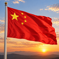 Drapeau national chinois en polyester pour extérieur, drapeau chinois pour mât, taille personnalisée, bannière durable à suspendre