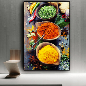 <span class=keywords><strong>Cucina</strong></span> tela pittura grani spezie cucchiaio verdura cibo frutta stampa <span class=keywords><strong>Poster</strong></span> Cuadros Wall Art per soggiorno decorazioni per la casa - Product Image 4