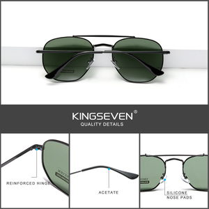 Authentische Vintage Polarisierte Sonnenbrille für Männer und Frauen mit Edelstahlrahmen und UV400-Schutz gegen Strahlung - Product Image 4