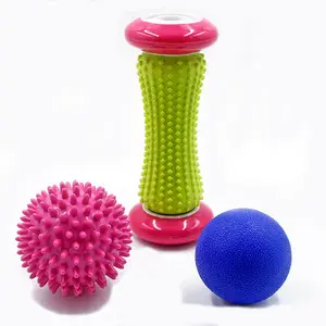 Factory Customized Packaging Fitness Roller Massage Ball Foot Muscle Roller Massage Roller for 3 Set