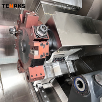 Tour à lit incliné CNC robuste TENAKS TCK800, mono-broche, 2 axes, centre de tournage haute précision, commande GSK, 12 postes à outils