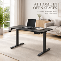 Bureau debout électrique réglable en hauteur AOR, structure en métal, design moderne, multifonctionnel, pour la maison, le bureau et usage commercial