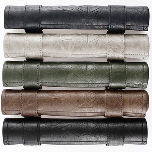 Nuovo Set di Backgammon in pelle rotolante portatile di alta qualità da viaggio con Backgammon Roll up per LOGO personalizzato in pelle Color - Product Image 4