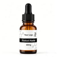 Personnalisez votre design : Petites flacons de 3 ml et 10 ml, flacons Pepti simples de 3 ml, étiquettes et boîtes holographiques brillantes
