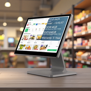 Hp623 15.6 inch Máy tính để bàn POS All-in-One <span class=keywords><strong>Windows</strong></span> Android bán lẻ hệ thống POS 4 + 64GB màn hình cảm ứng POS thiết bị đầu cuối cho cửa hàng bán lẻ - Product Image 1