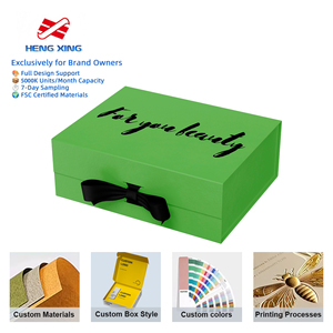 HENGXING Large Rigid Gift Box with Flip Lid, Heavy Duty Cardboard Box for Big Gift <strong>Set</strong> and Festival <strong>Hamper</strong> Packing - Product Image 1
