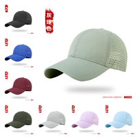 Gorra de Béisbol Deportiva Transpirable e Impermeable, 100% Poliéster, con Perforaciones Cortadas a Láser, Personalizable, Unisex