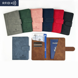 Portefeuille de voyage <span class=keywords><strong>en</strong></span> <span class=keywords><strong>cuir</strong></span> PU avec fermeture magnétique pour cartes de crédit et <span class=keywords><strong>passeport</strong></span> – Vente <span class=keywords><strong>en</strong></span> gros - Product Image 1