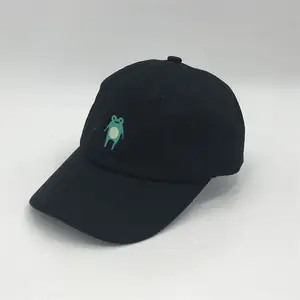 تصميم قبعات البيسبول الخاصة بك مع التطريز ، قبعة أبي سوداء مخصصة ، قبعات قطنية غير منظمة