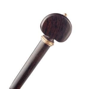 NAOMI 4 Cái Ebony Violin Quay Chốt + 1 Cái Endpin W/Cooper Trang Trí Violin Tốt Thay Thế Violin Bộ Phận - Product Image 5