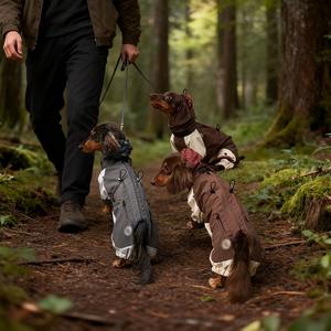 Abrigo de invierno de perro salchicha de poliéster con estampado clásico ecológico a prueba de frío <span class=keywords><strong>para</strong></span> <span class=keywords><strong>Yorkshire</strong></span> Terrier tallas pequeñas y medianas - Product Image 2