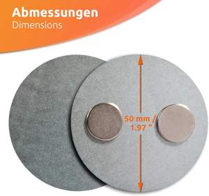 Juego de 2/3/5/10/20, instalación rápida y segura sin perforación, montaje magnético autoadhesivo para Detector de humo, diámetro de 50 mm para el hogar - Product Image 2