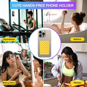 <b>Adhesive</b> Mount Cellphone Mobile Phone Grip Accessory Silicone Suction Mobile Phone Holder Wholesale Bulk Phone Case - Product Image 5