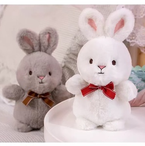 Sevimli peluş tavşan Bunny promosyon hediye oyuncak güzel beyaz tavşan oyuncak - Product Image 3