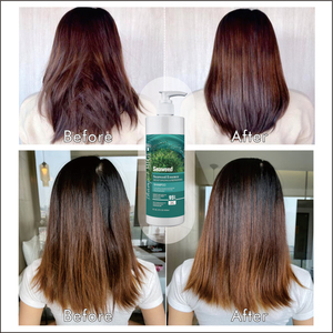 Shampooing à l'huile de noix de <span class=keywords><strong>coco</strong></span> aux algues 500ml répare les cheveux secs et crépus lissant brillant en 3 minutes spécialement utilisé après la permanente et la teinture - Product Image 5