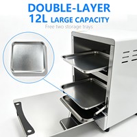Stérilisateur miniature haute température 12L pour salon de manucure et usage domestique, armoire de désinfection à chaleur sèche 600W