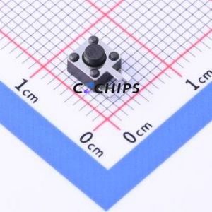 YTS-C017-2B Tactile Switch Through hole Component (THT) Switch Single Pole Single Throw Round Button 2.5N Right Angle Insert - Product Image 1