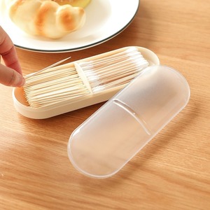 Caja de almacenamiento para hisopos y almohadillas de algodón con compartimentos, organizador de escritorio a prueba de polvo, rectangular, blanco, gris, albaricoque - Product Image 2
