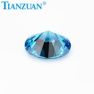 6A di alta qualità cubic zirconia aqua blu gemme ovale forma sciolto pietre preziose - Product Image 3