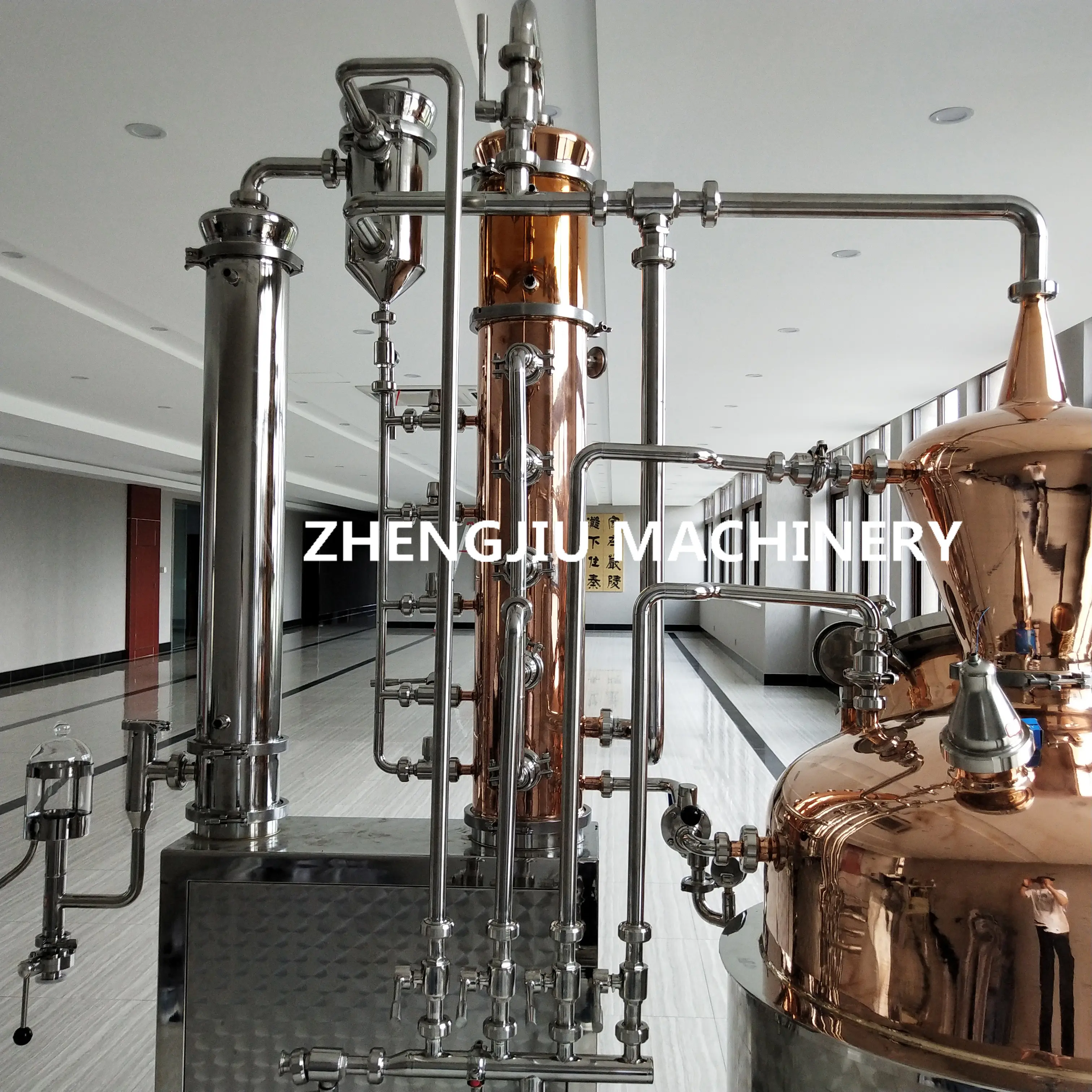 Distillateur de whisky pot alambics distillerie équipement de distillation de rhum