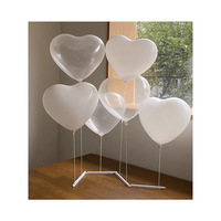 Support de table flottant en forme de cœur pour ballons, idéal pour les fêtes d'anniversaire d'enfants et de bébés, et comme accessoire de décoration photo