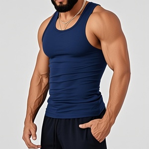 Débardeur en coton pour homme, logo personnalisé, vente en gros, tricoté, musculation, vêtements de sport, respirant, décontracté, débardeur - Product Image 3