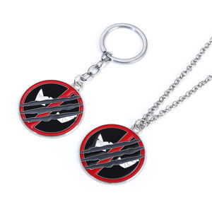 Nuevo llavero de Metal Deadpooled Wolverine mejores <span class=keywords><strong>amigos</strong></span> máscara de media cara llavero de Metal para hombres <span class=keywords><strong>y</strong></span> mujeres - Product Image 4