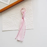 Pendentif en corde tressée fait main avec motif de dessin animé mignon, ornement en cordon tressé tendance, accessoire de porte-clés charmant