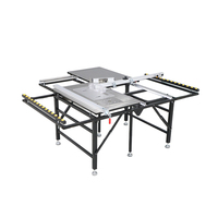 Scie à panneaux multifonctionnelle pliable JT105S avec rail en acier, banc de travail sans poussière, 6,2 kW, 110 V/220 V