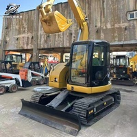 Excavatrice sur chenilles d'occasion CAT308C 8 tonnes, petite pelle japonaise, système hydraulique complet, faible nombre d'heures de fonctionnement, livraison rapide, expédition mondiale