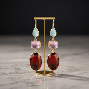 Eleva tu Estilo con los Aretes Étnicos Unisex Mu Chapados en Oro Rosa de 14K y Rodio para Aniversario - Product Image 2