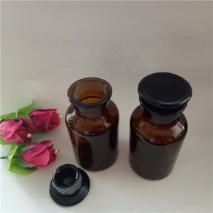 1000ml 500ml 250ml 125ml 60ml 30ml <strong>Wholesale</strong> Wide Mouth Glass <strong>Amber</strong> Apothecary <strong>Jars</strong> with Lids - Product Image 6