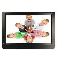 Mini téléviseur 11-12 pouces 1280*800 avec batterie intégrée de 1800 mAh, carte USB TF, télévision numérique portable