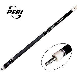 Peri pool cue P-D01 Canadian Hard Maple Shaft with Black Lychee grain leather Wrap Billiard Pool Cue