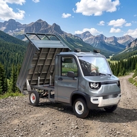 Camion électrique entièrement fermé, véhicule à quatre roues à énergie nouvelle pour une capacité de chargement domestique rapide et pratique