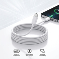 Câble de charge rapide Type-C en nylon 60W pour accessoires de téléphone, compatible CarPlay, vente en gros