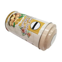 Boîtes en métal vides personnalisées avec logo pour emballage de cacahuètes, chocolats, noix, bonbons, cadeaux, avec couvercle sécurisé