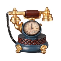Ornement Téléphone en Résine Style Européen pour la Maison, le Salon, le Meuble à Vin, la Table de Magasin – Décoration Nostalgique Instrument de Musique
