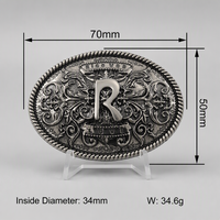 Boucles de ceinture pour hommes d'affaires, logo gravé sur mesure, alliage de zinc, métal résistant à la rouille, anti-rayures, pour ceinture en cuir